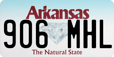 AR license plate 906MHL