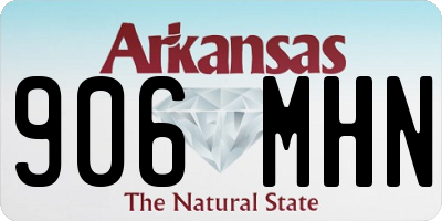 AR license plate 906MHN