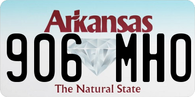 AR license plate 906MHO