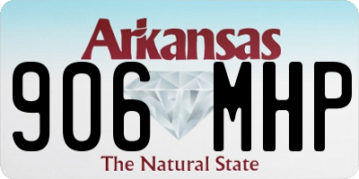AR license plate 906MHP
