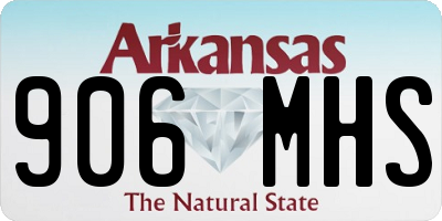 AR license plate 906MHS