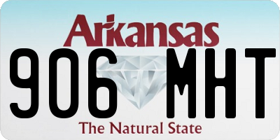 AR license plate 906MHT