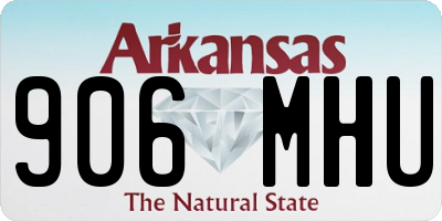 AR license plate 906MHU