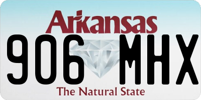 AR license plate 906MHX