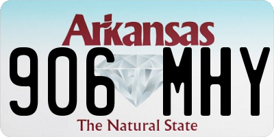 AR license plate 906MHY