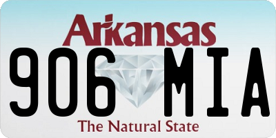 AR license plate 906MIA