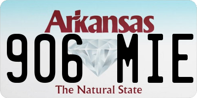 AR license plate 906MIE