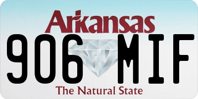 AR license plate 906MIF