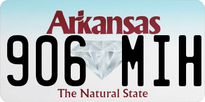 AR license plate 906MIH