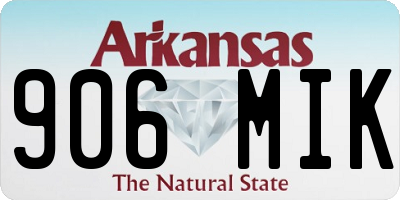 AR license plate 906MIK