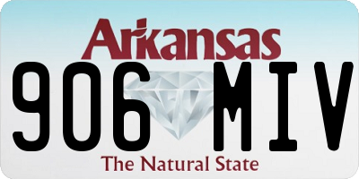 AR license plate 906MIV