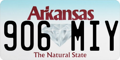AR license plate 906MIY