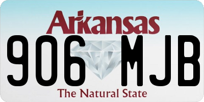 AR license plate 906MJB