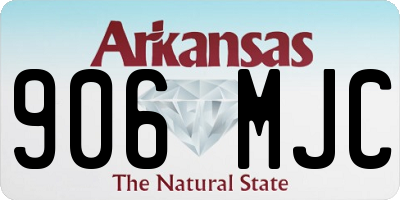 AR license plate 906MJC