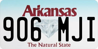 AR license plate 906MJI