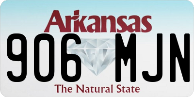 AR license plate 906MJN