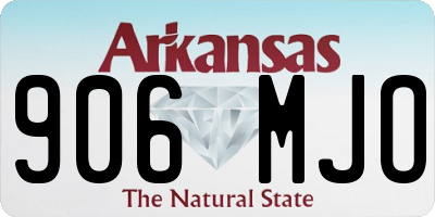 AR license plate 906MJO