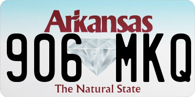 AR license plate 906MKQ