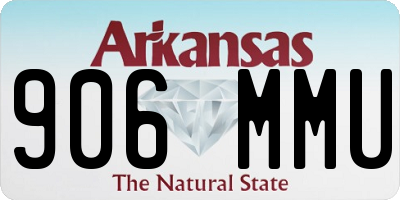 AR license plate 906MMU