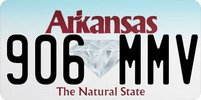 AR license plate 906MMV