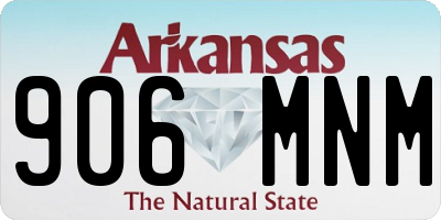 AR license plate 906MNM