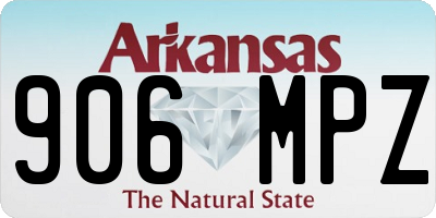 AR license plate 906MPZ