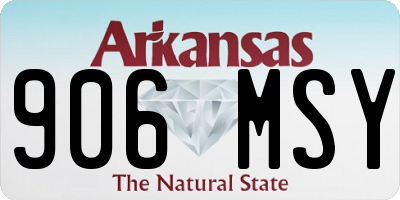 AR license plate 906MSY