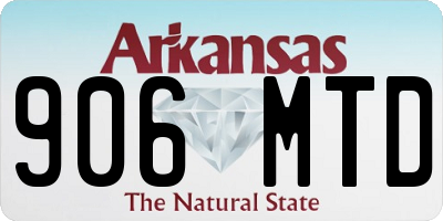 AR license plate 906MTD