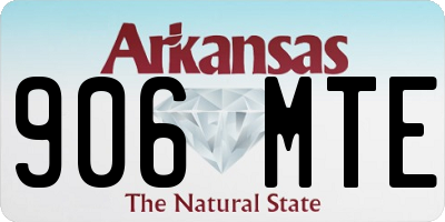 AR license plate 906MTE