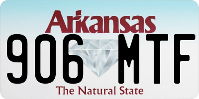 AR license plate 906MTF