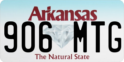 AR license plate 906MTG