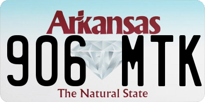 AR license plate 906MTK