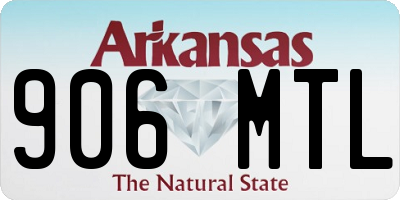 AR license plate 906MTL