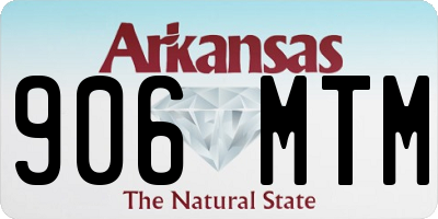 AR license plate 906MTM