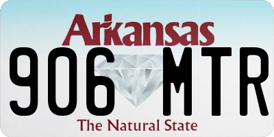 AR license plate 906MTR