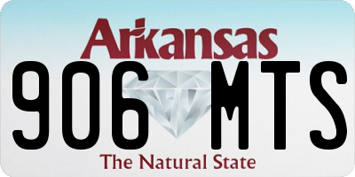 AR license plate 906MTS