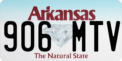 AR license plate 906MTV