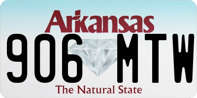 AR license plate 906MTW
