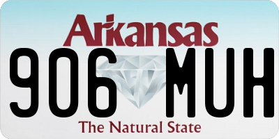 AR license plate 906MUH