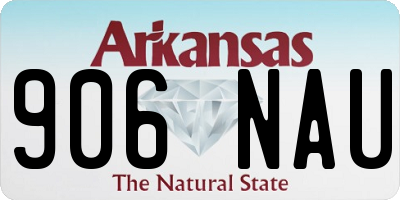 AR license plate 906NAU