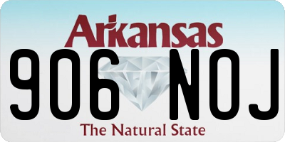 AR license plate 906NOJ