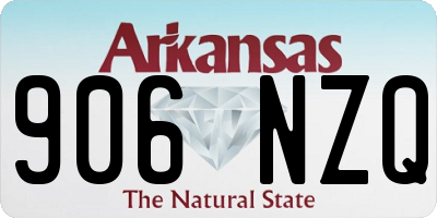 AR license plate 906NZQ
