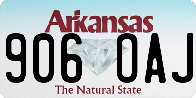 AR license plate 906OAJ