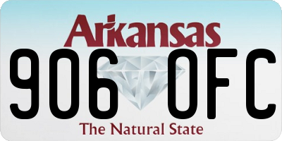 AR license plate 906OFC