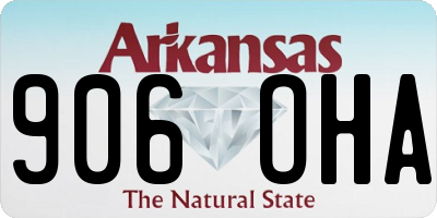 AR license plate 906OHA