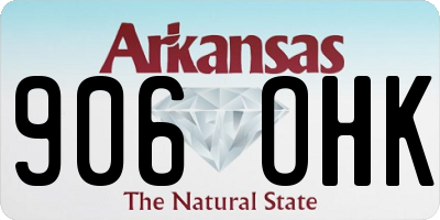 AR license plate 906OHK