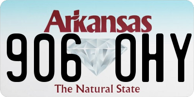 AR license plate 906OHY