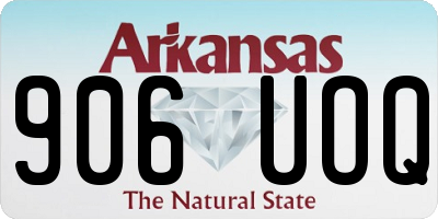 AR license plate 906UOQ