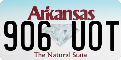 AR license plate 906UOT