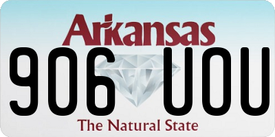 AR license plate 906UOU
